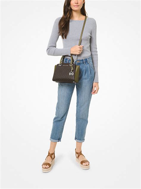 Maxine Small Logo Satchel 